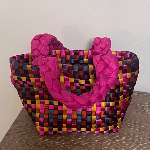 Zara Limited Edition Small Woven Bag in Pink - Picture 4 of 8